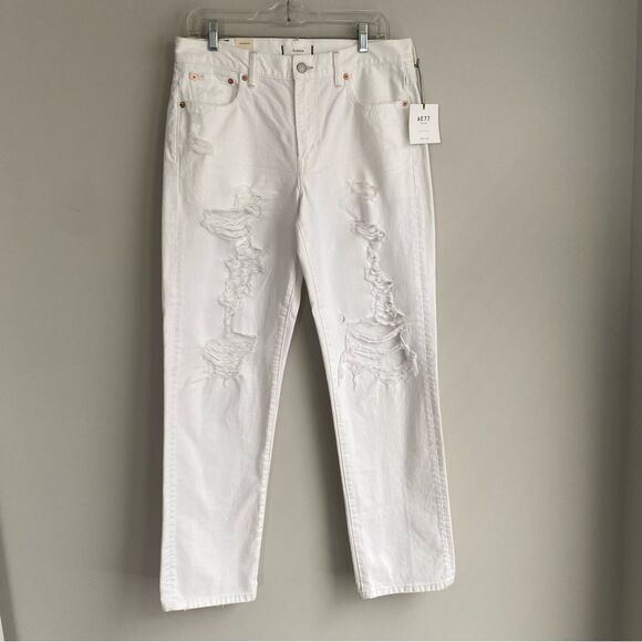 AE77 Premium Slouch Distressed Denim Jeans - Picture 3 of 8